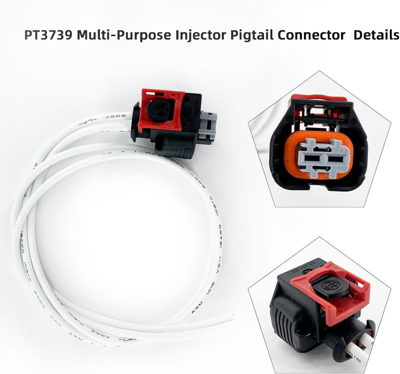 Farpida PT3739 Injector Pigtail Connector compatible witDuramax L5P Engine V8 6.6L, Multi-Purpose Pigtail Kit for GM Original Equipment,Wire Plug Pigtail Kit - Image 5